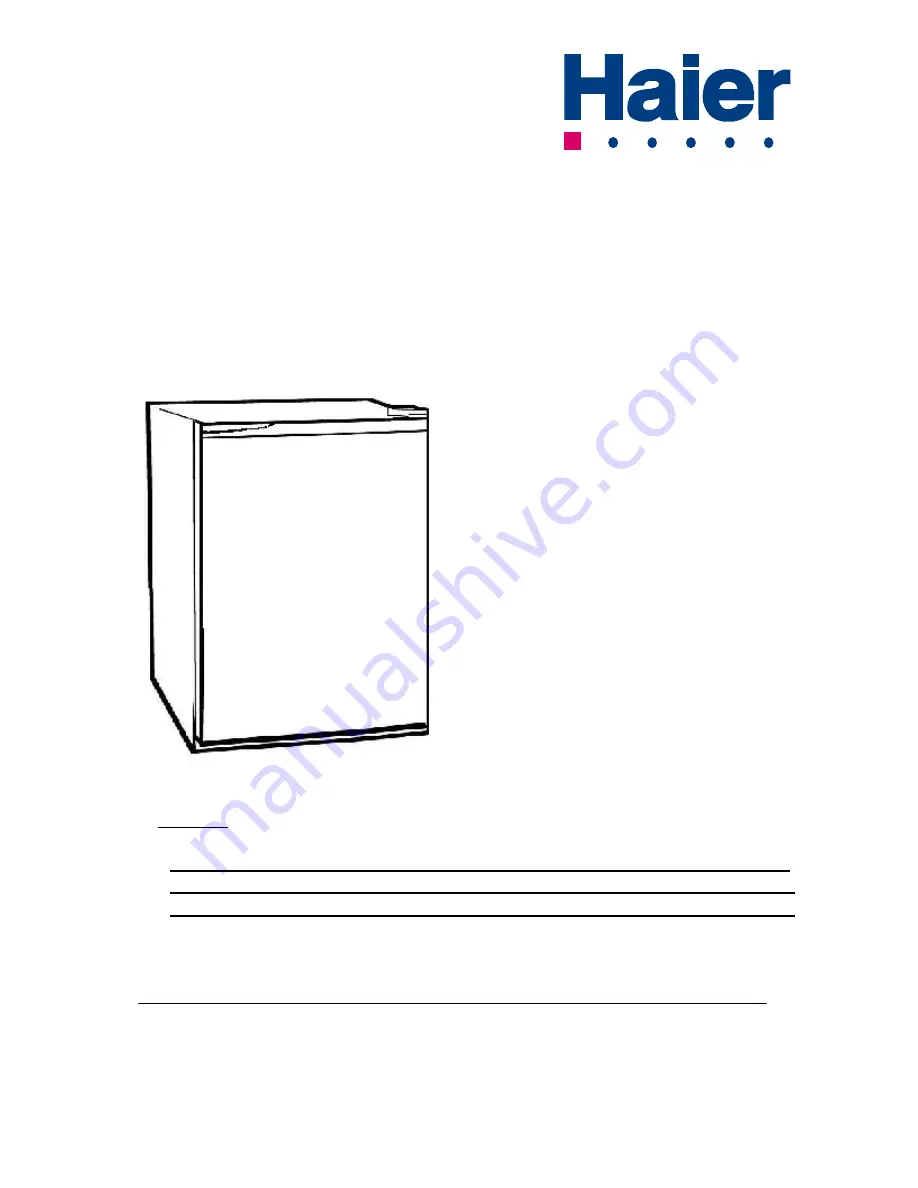 Haier BC-117A Series Service Manual Download Page 1