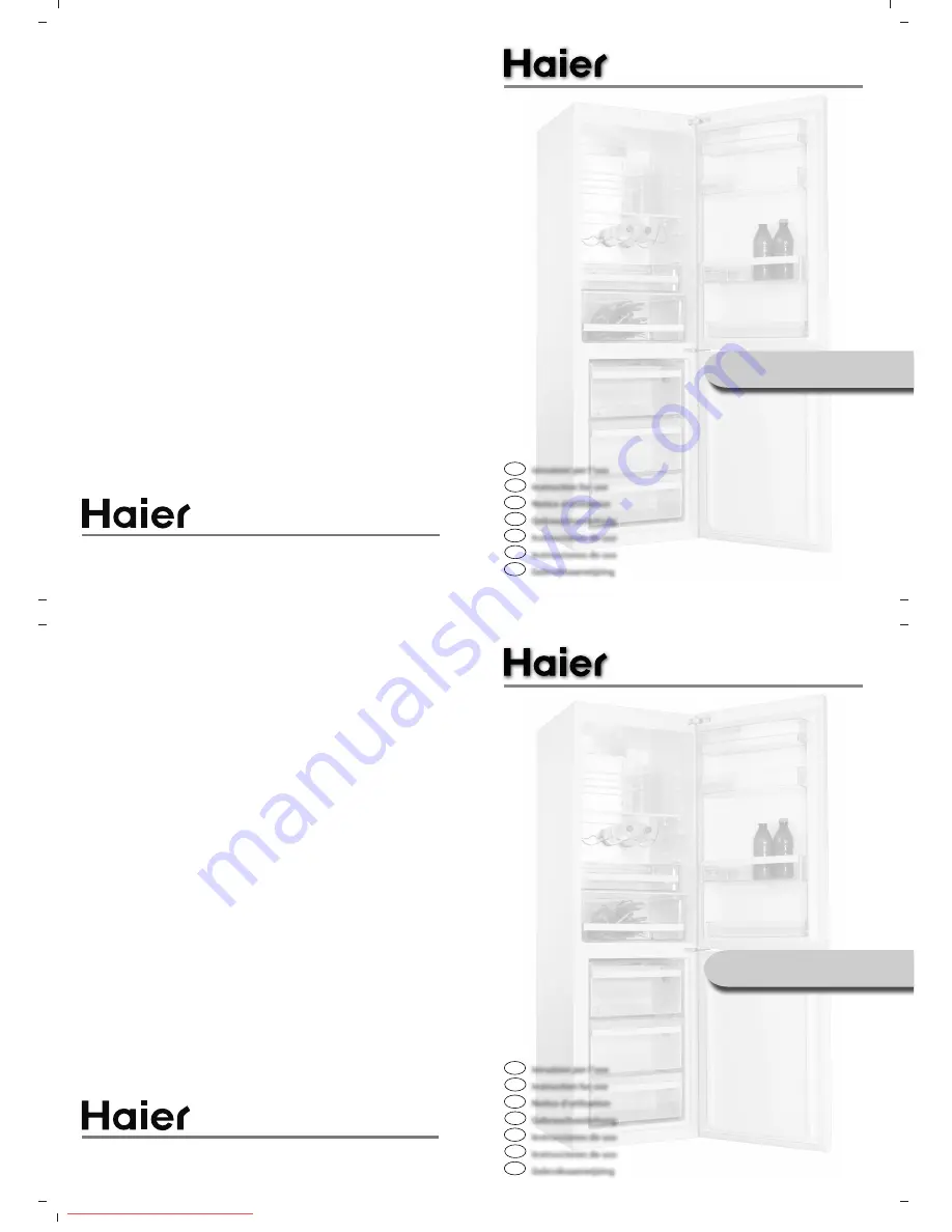 Haier CFL Instructions For Use Manual Download Page 1