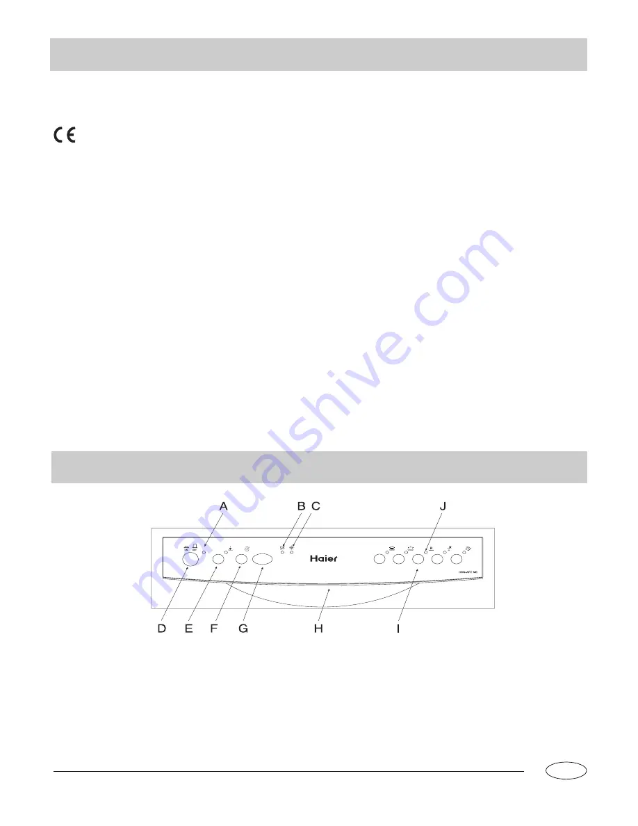 Haier DW9-AFE ME Owner'S Manual Download Page 2