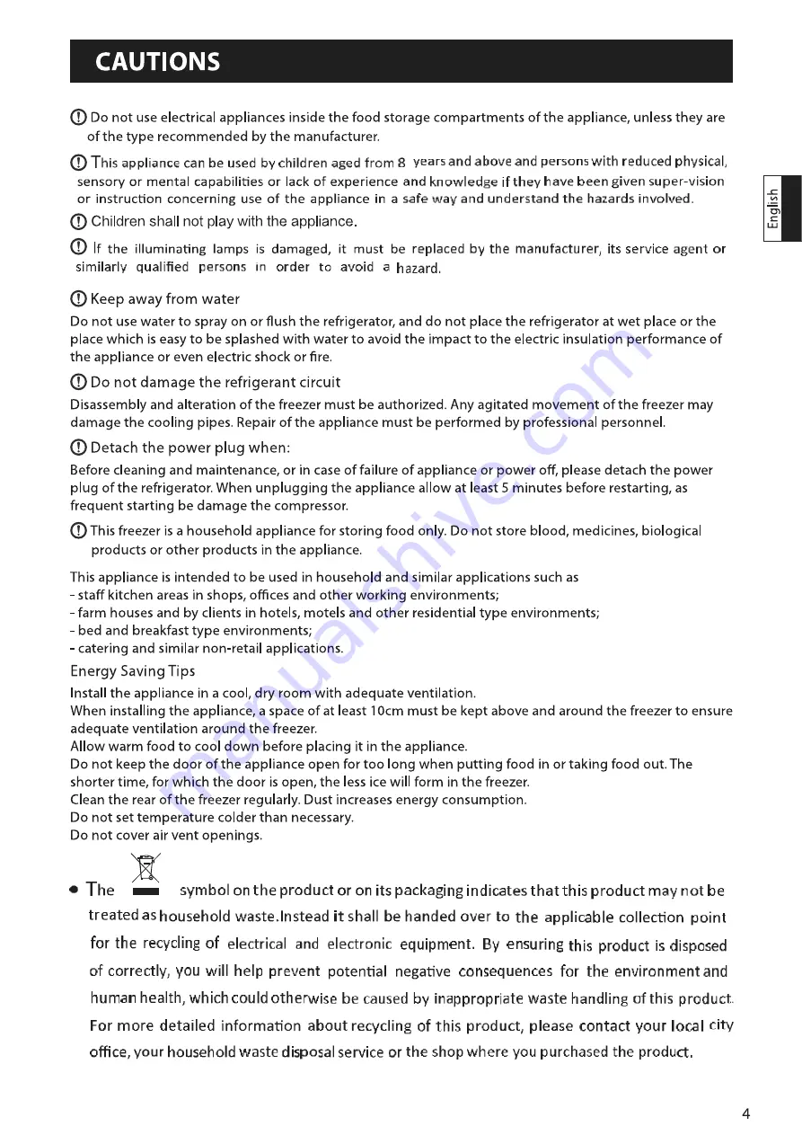 Haier H2F-245WSA Instructions For Use Manual Download Page 5