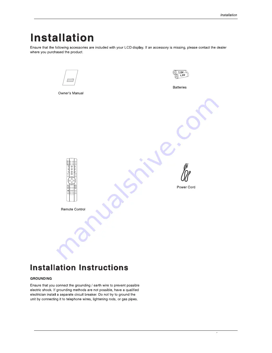 Haier HLH32BB Owner'S Manual Download Page 9