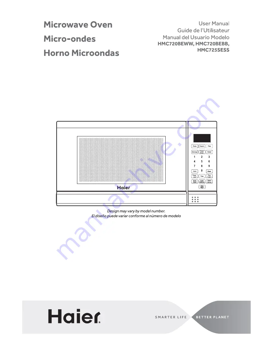 Haier HMC720BEWW User Manual Download Page 1