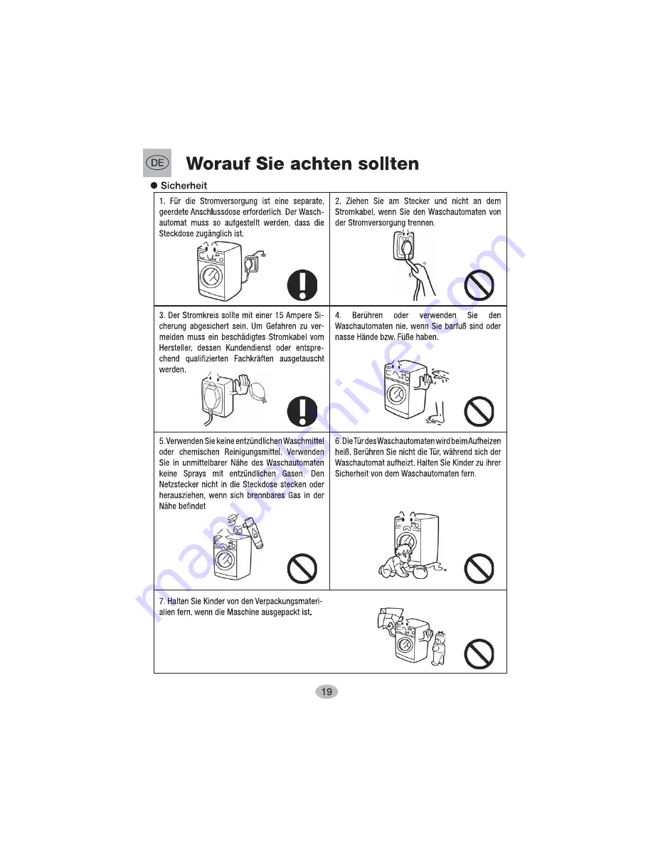 Haier HNS1460TVE Operating Instructions Manual Download Page 21