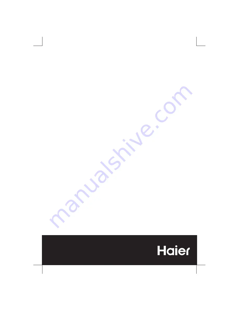 Haier HRF422TW1 Instruction Manual Download Page 1