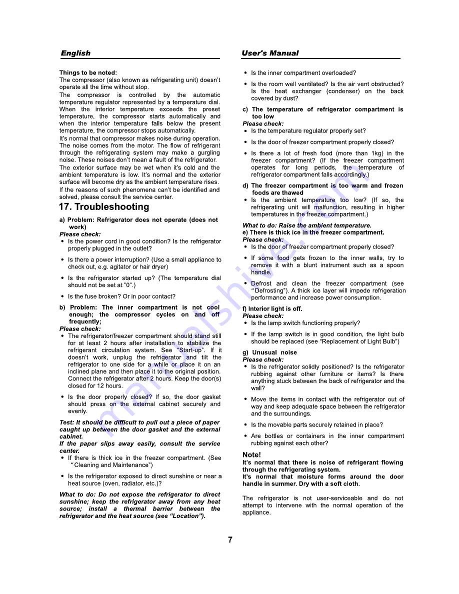 Haier HRN-168E User Manual Download Page 8