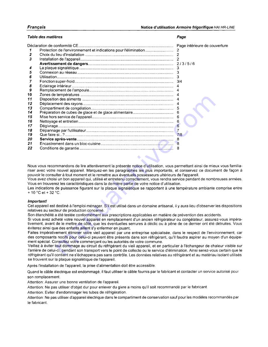 Haier HRZ-98AA User Instructions Download Page 22