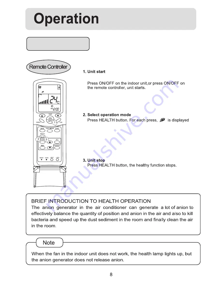 Haier HSU-07RB03 Operation Manual Download Page 9