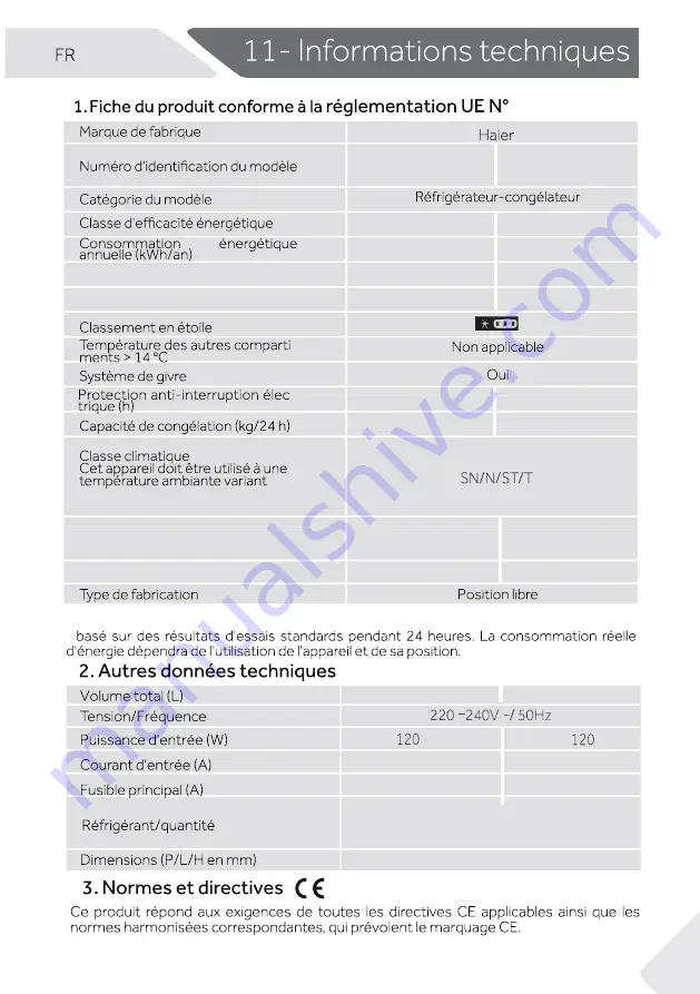 Haier HTR3619FN Series Manual Download Page 151