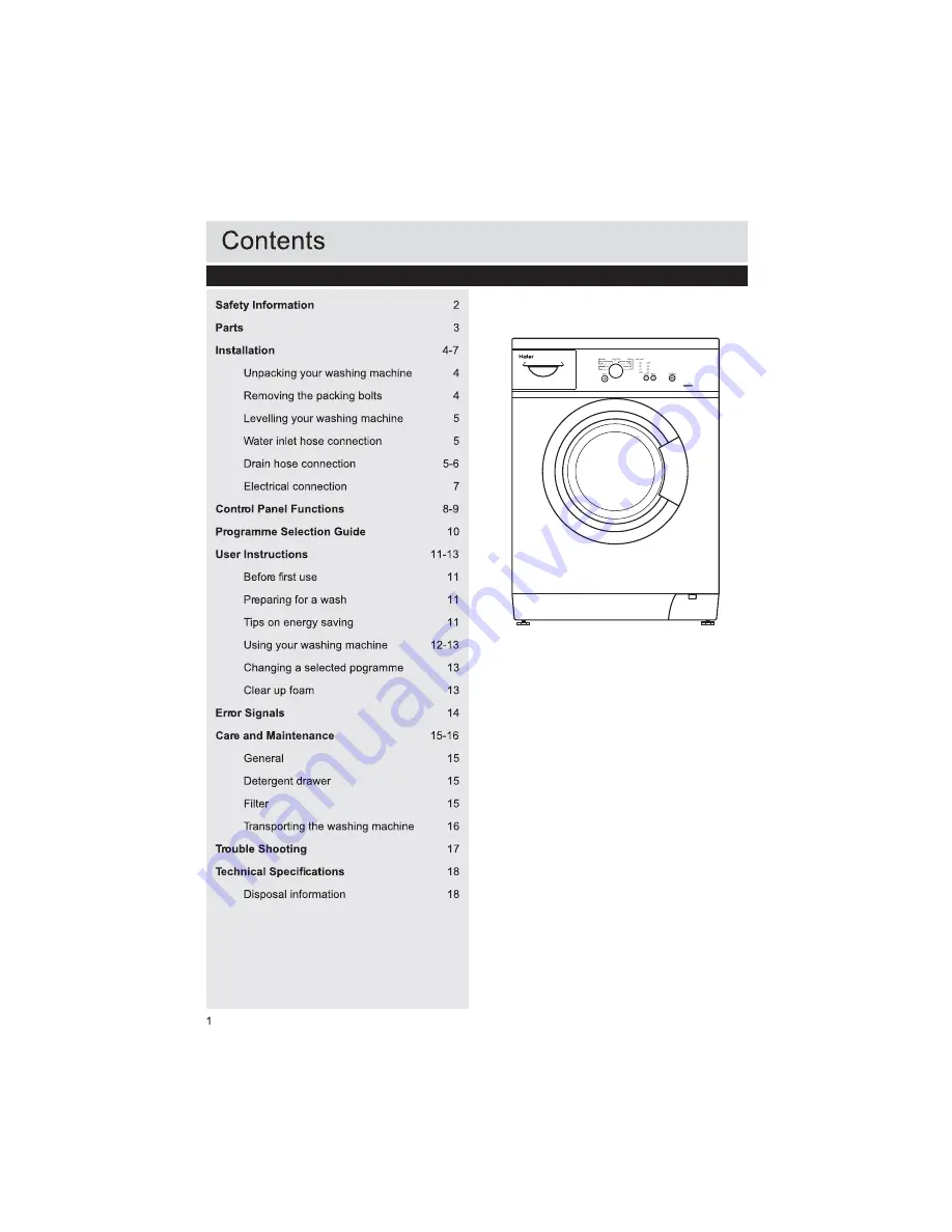 Haier HW50-1010S Скачать руководство пользователя страница 22