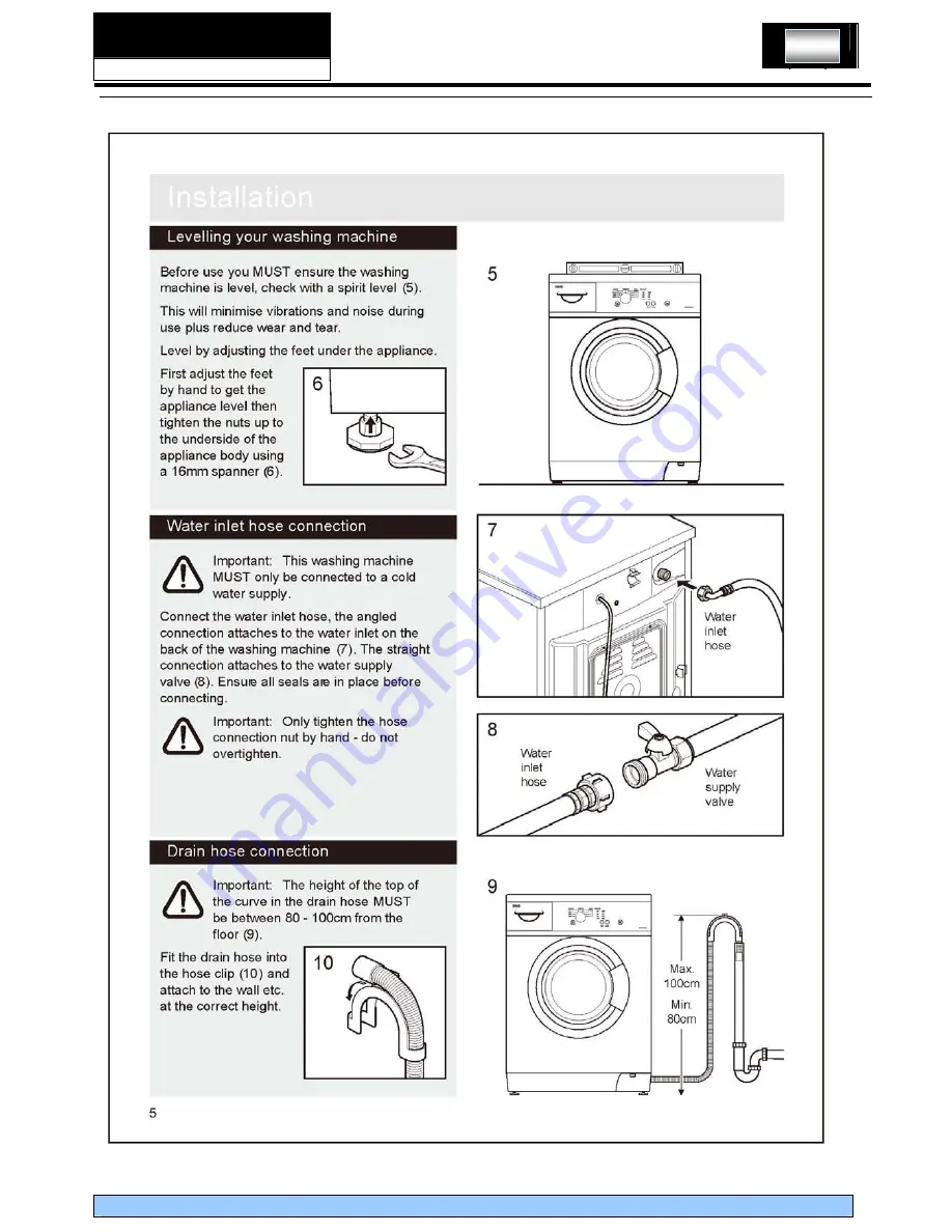 Haier HW50-1010W Service Manual Download Page 9