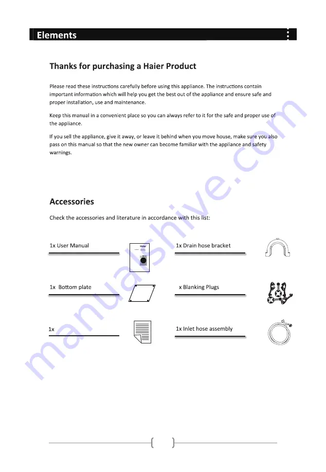 Haier HW80-BP12636S User Manual Download Page 2