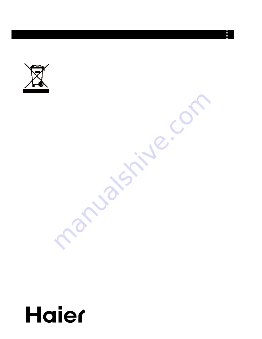 Haier HWD-C1200TXVE-U User Manual Download Page 21