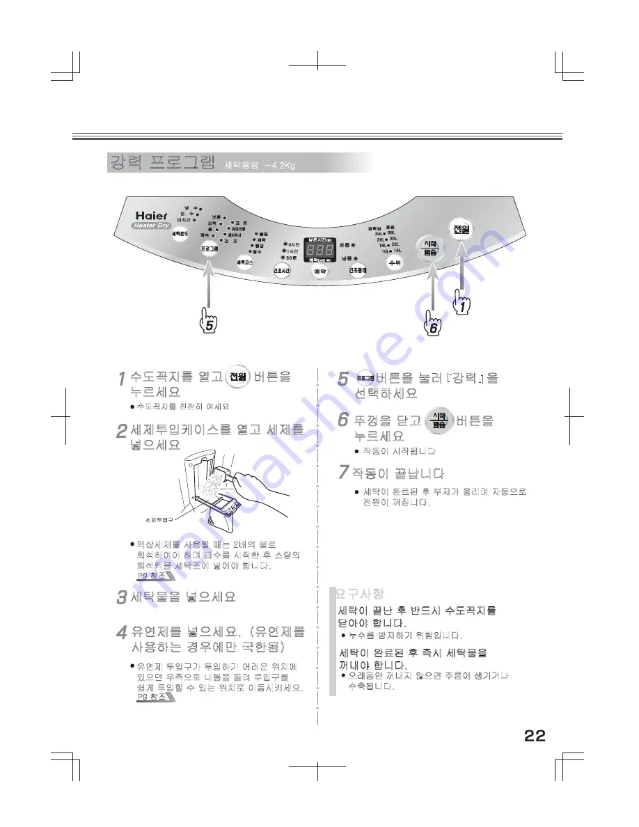 Haier HWM-G42A User Manual Download Page 23