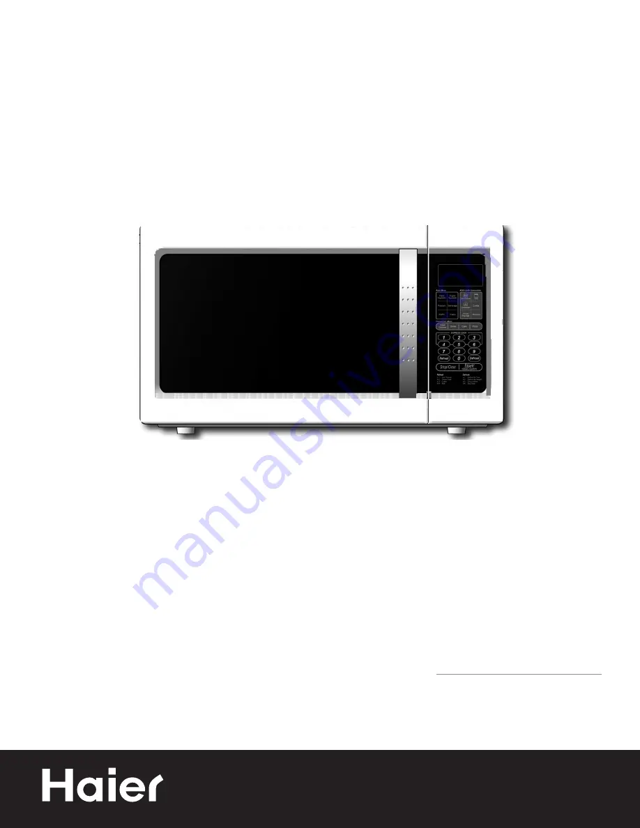 Haier MWM10100SS - 1.0 cu. Ft. 1000W Microwave... Скачать руководство пользователя страница 1