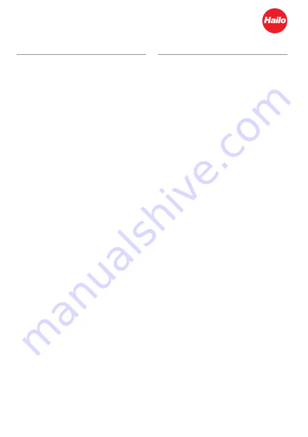 Hailo BFD-50-136 Manual Download Page 5