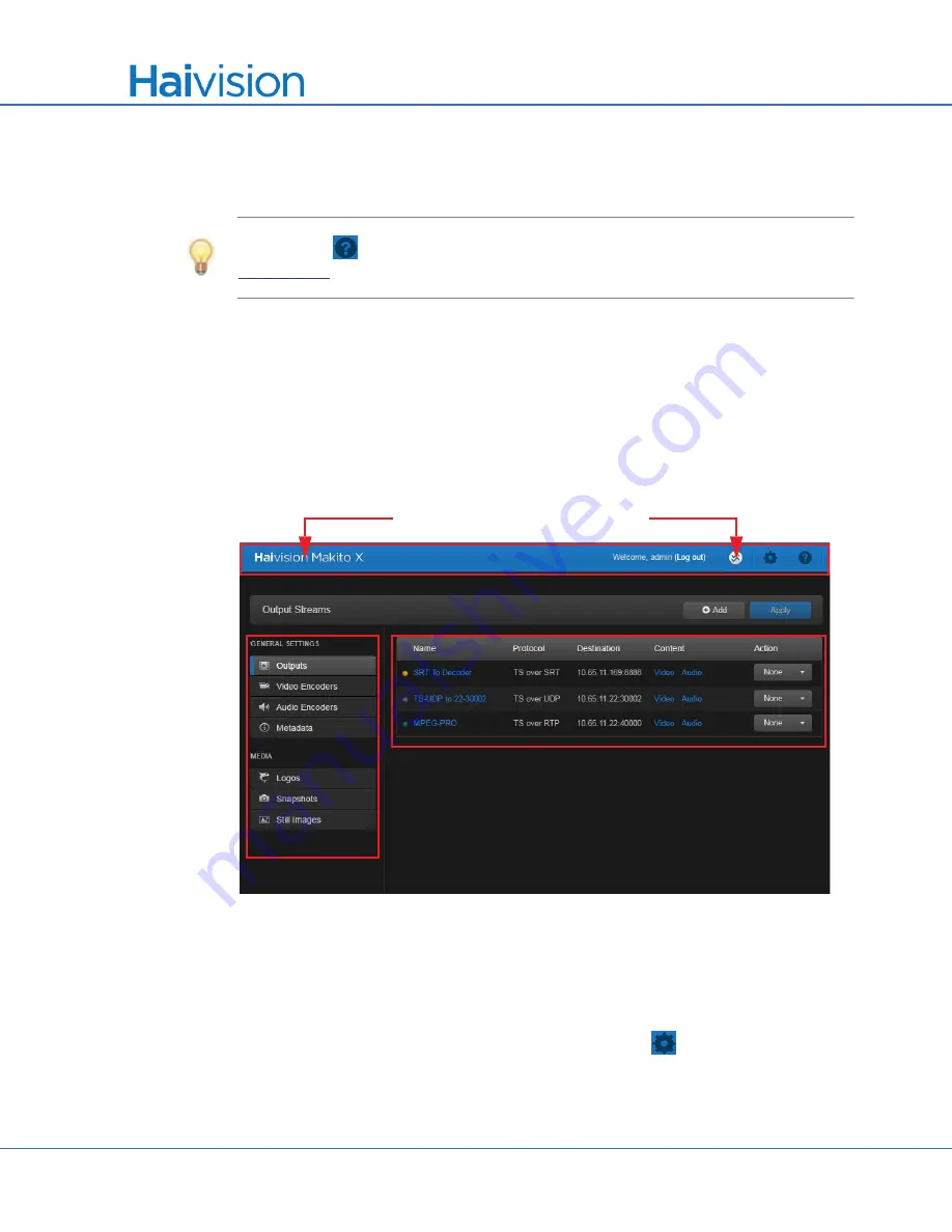 Haivision S/B-292E-DVI User Manual Download Page 70