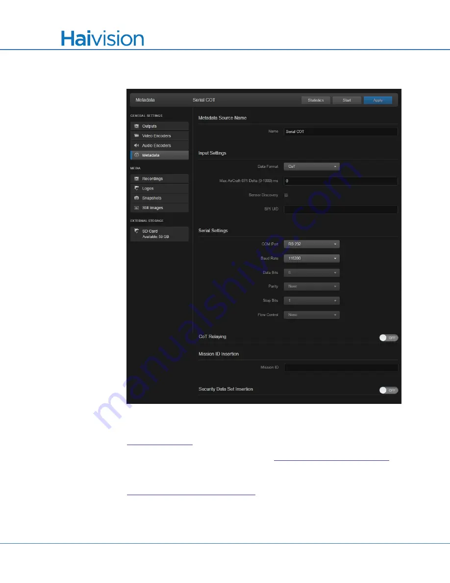 Haivision S/B-292E-DVI User Manual Download Page 106