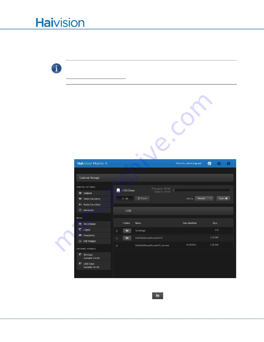 Haivision S/B-292E-DVI User Manual Download Page 169