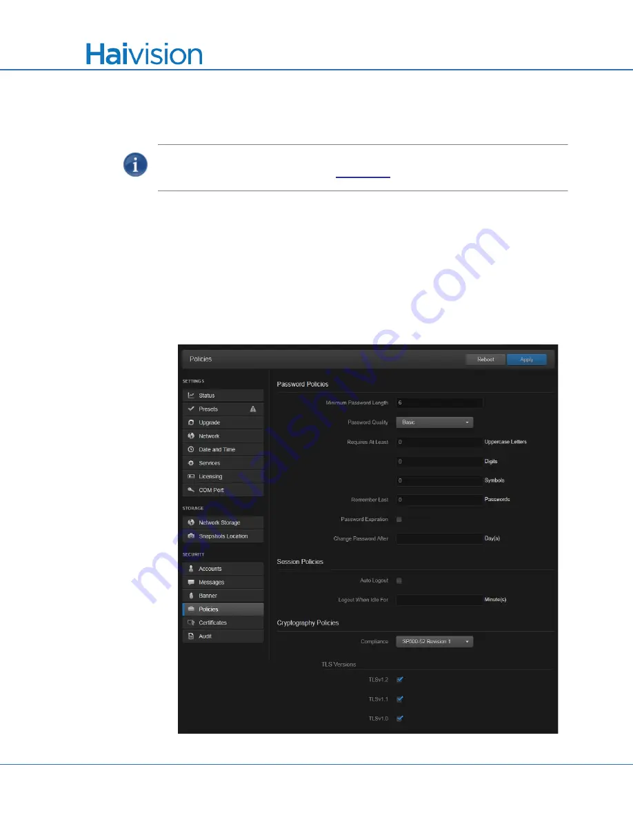 Haivision S/B-292E-DVI User Manual Download Page 221