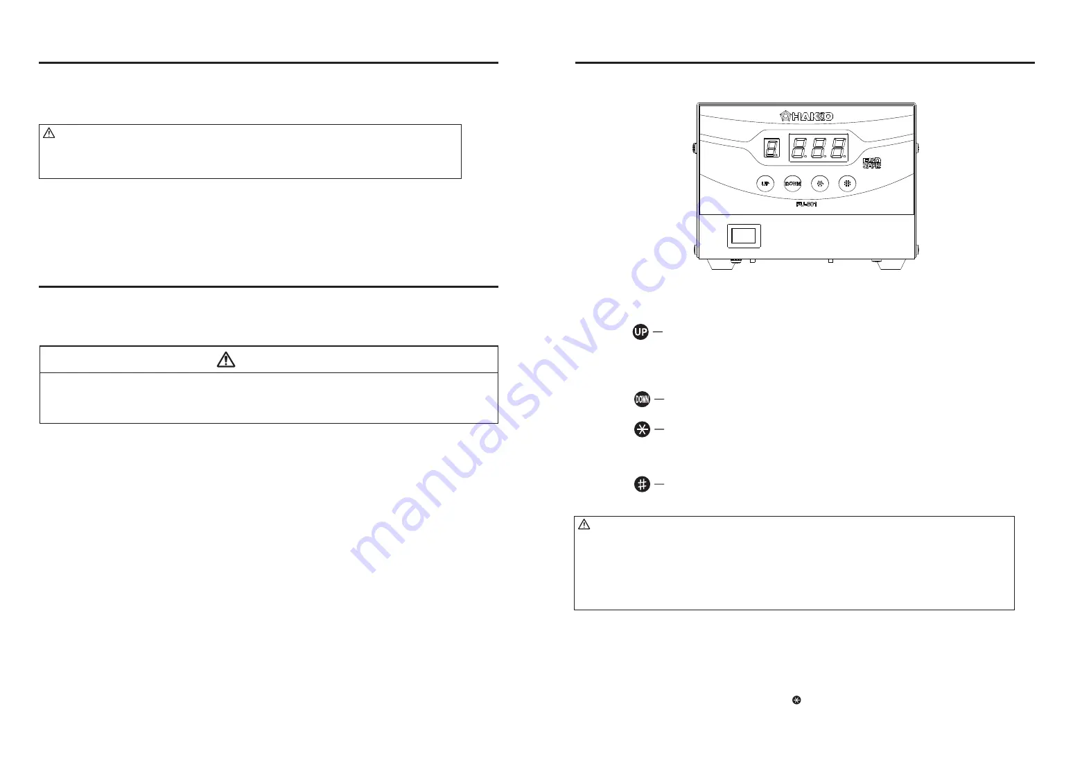 Hakko Electronics FU-601 Instruction Manual Download Page 16