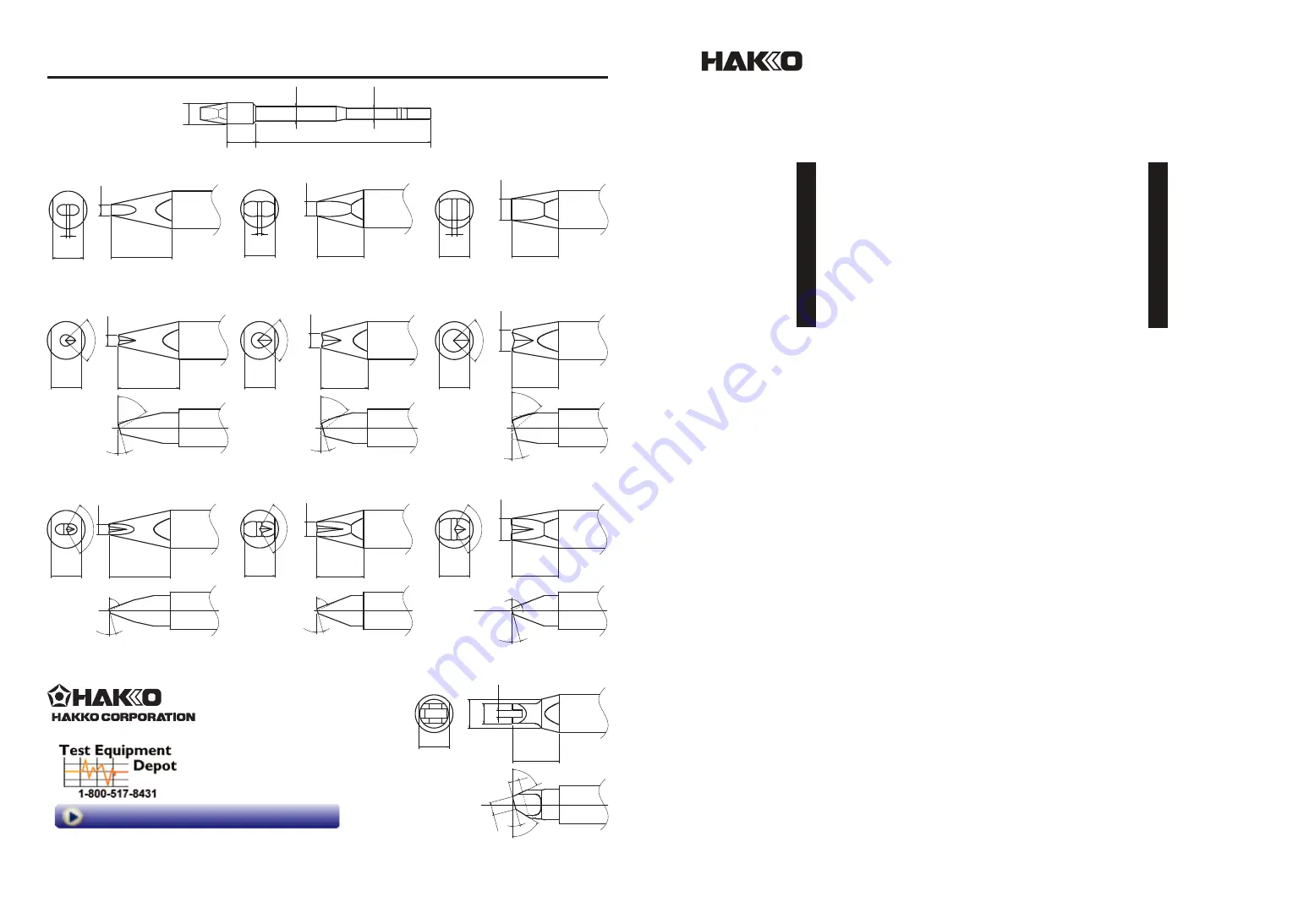 Hakko Electronics FU-601 Instruction Manual Download Page 24