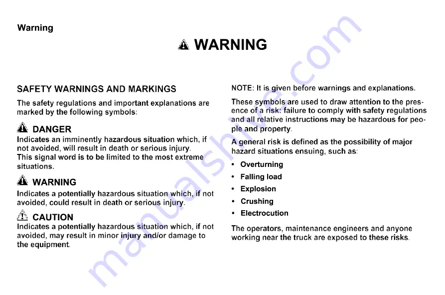 Haklift HAVA1500ELEC Operating Manual Download Page 3