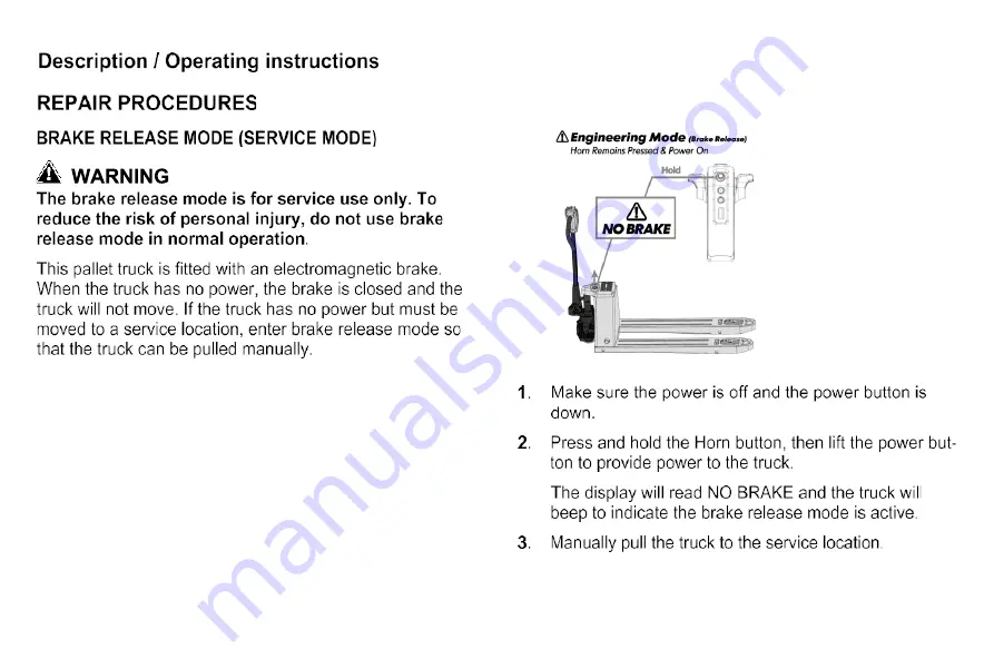 Haklift HAVA1500ELEC Operating Manual Download Page 21