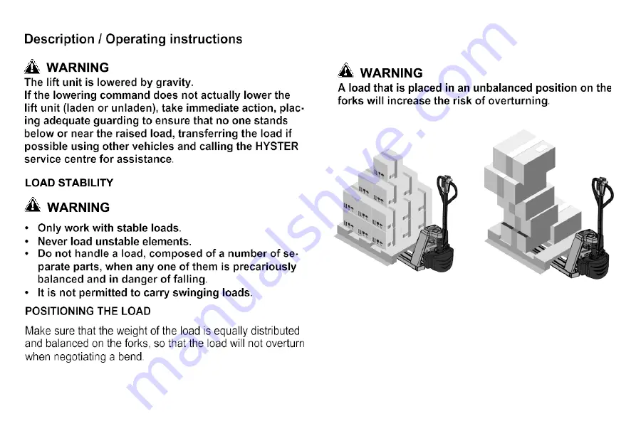 Haklift HAVA1500ELEC Operating Manual Download Page 29