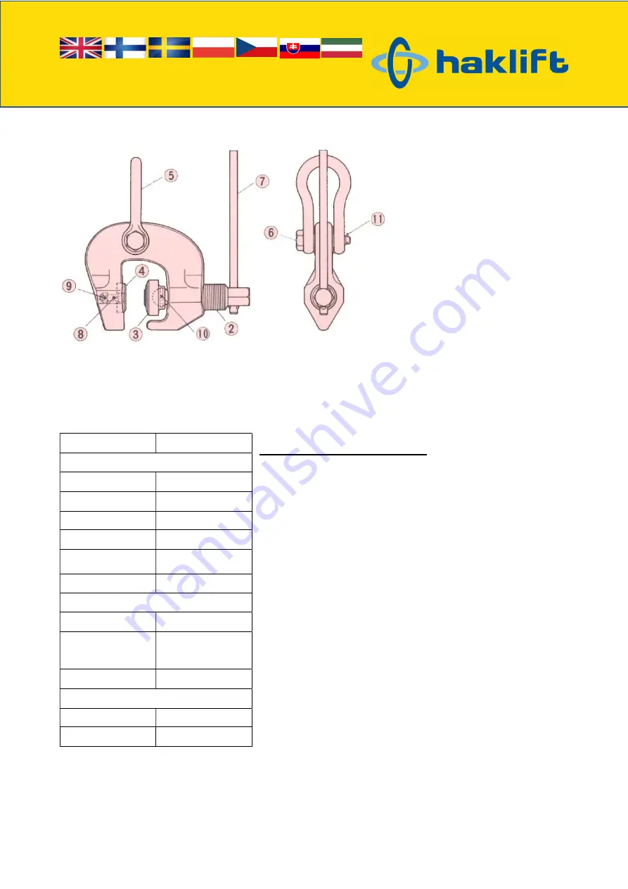 Haklift LTTSCC05 Скачать руководство пользователя страница 43