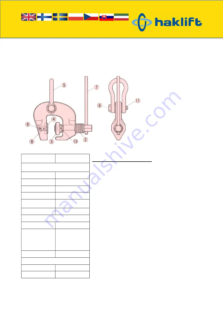 Haklift LTTSCC05 Original Instructions Manual Download Page 52