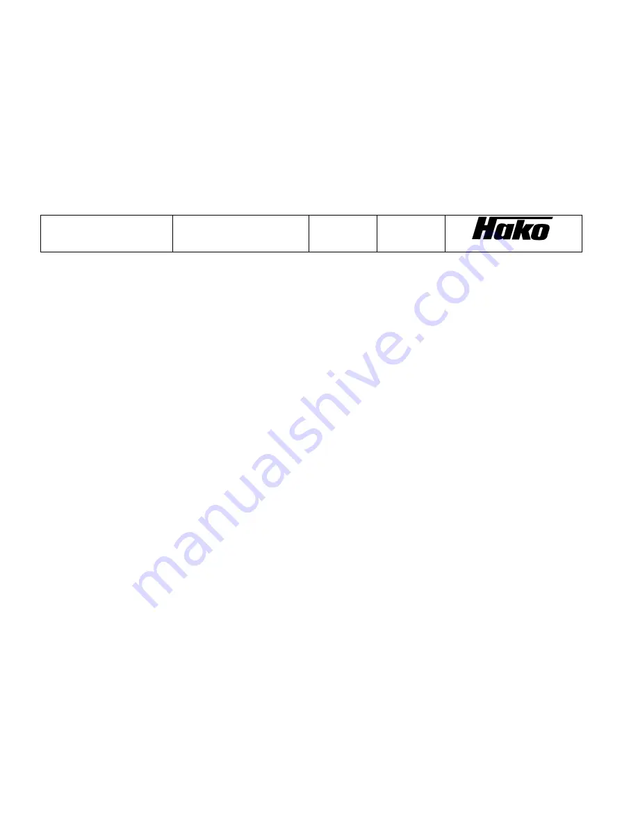 HAKO Citytrac 4200 Service Booklet Download Page 3