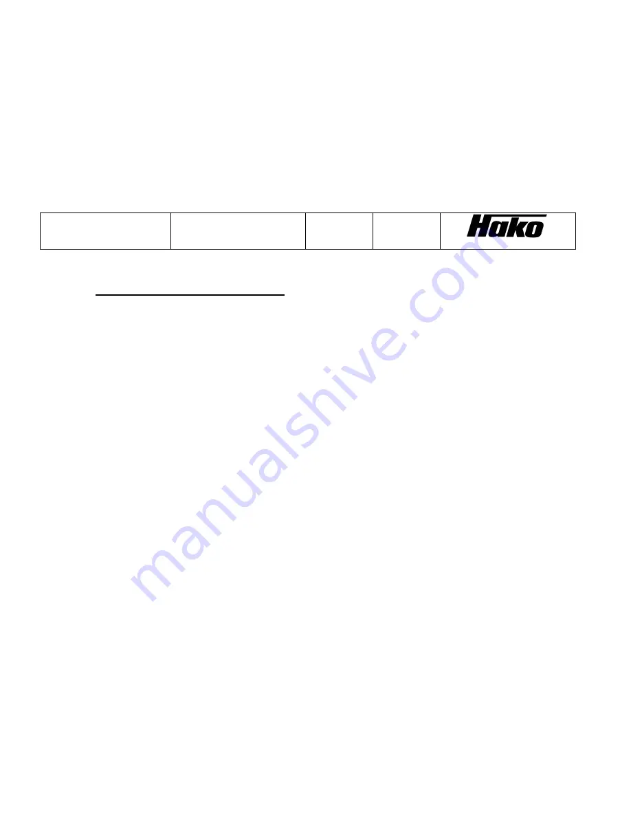 HAKO Citytrac 4200 Service Booklet Download Page 95