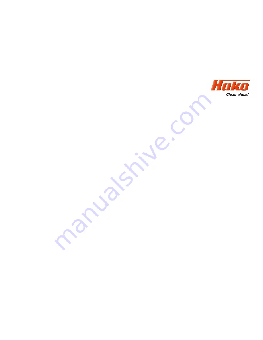 HAKO Scrubmaster B 115 R Service Booklet Download Page 9