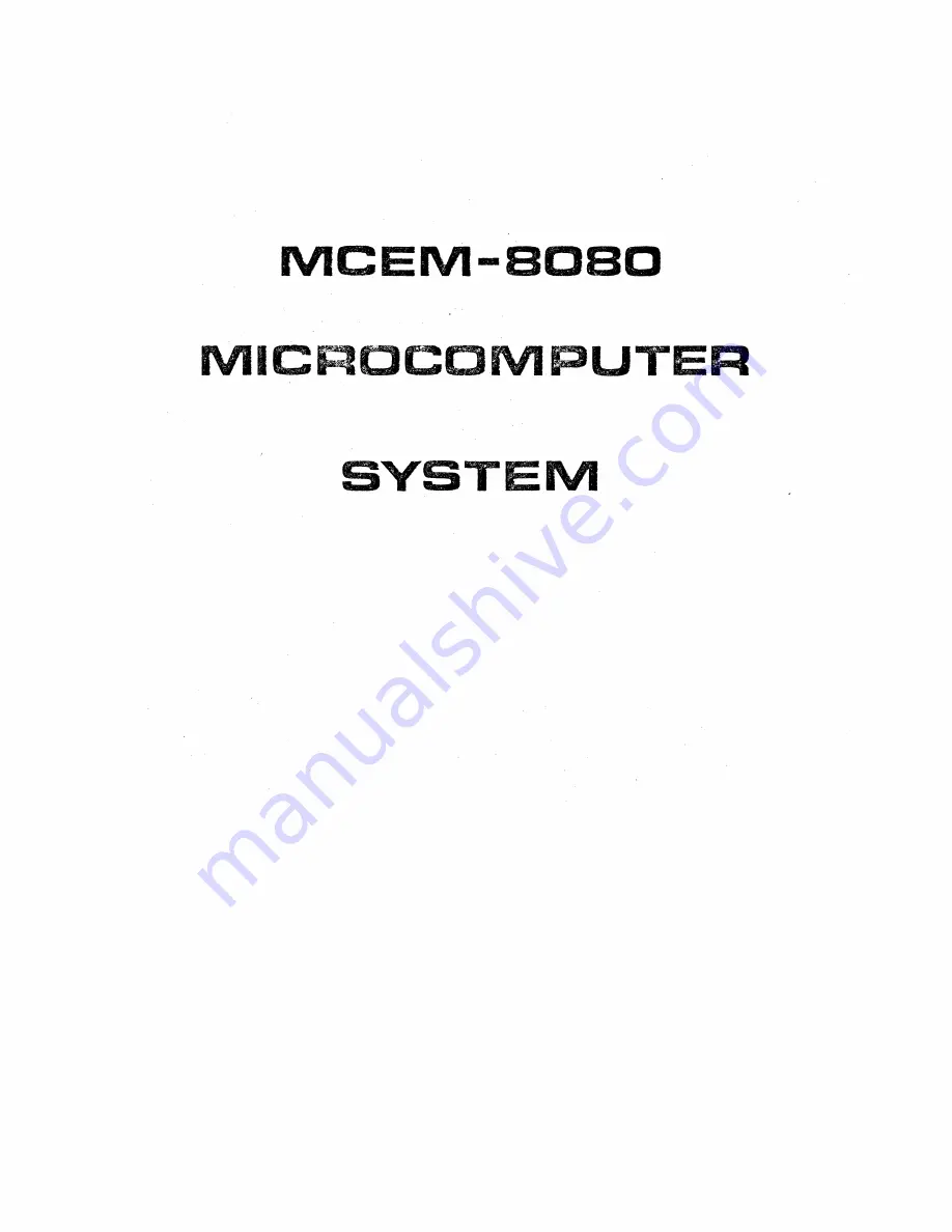 Hal Communications MCEM-8080 Скачать руководство пользователя страница 1