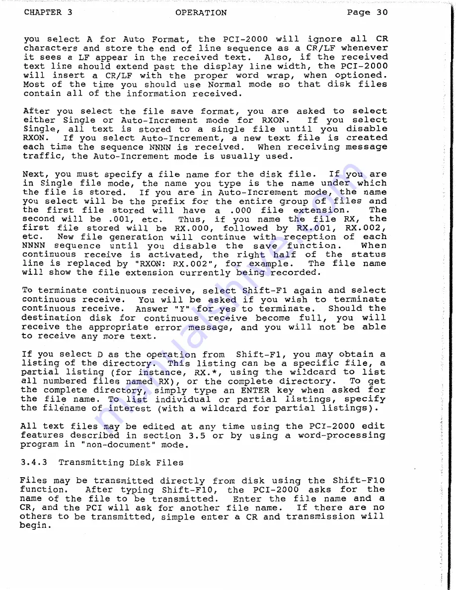 Hal Communications PCI-2000 Manual Download Page 34