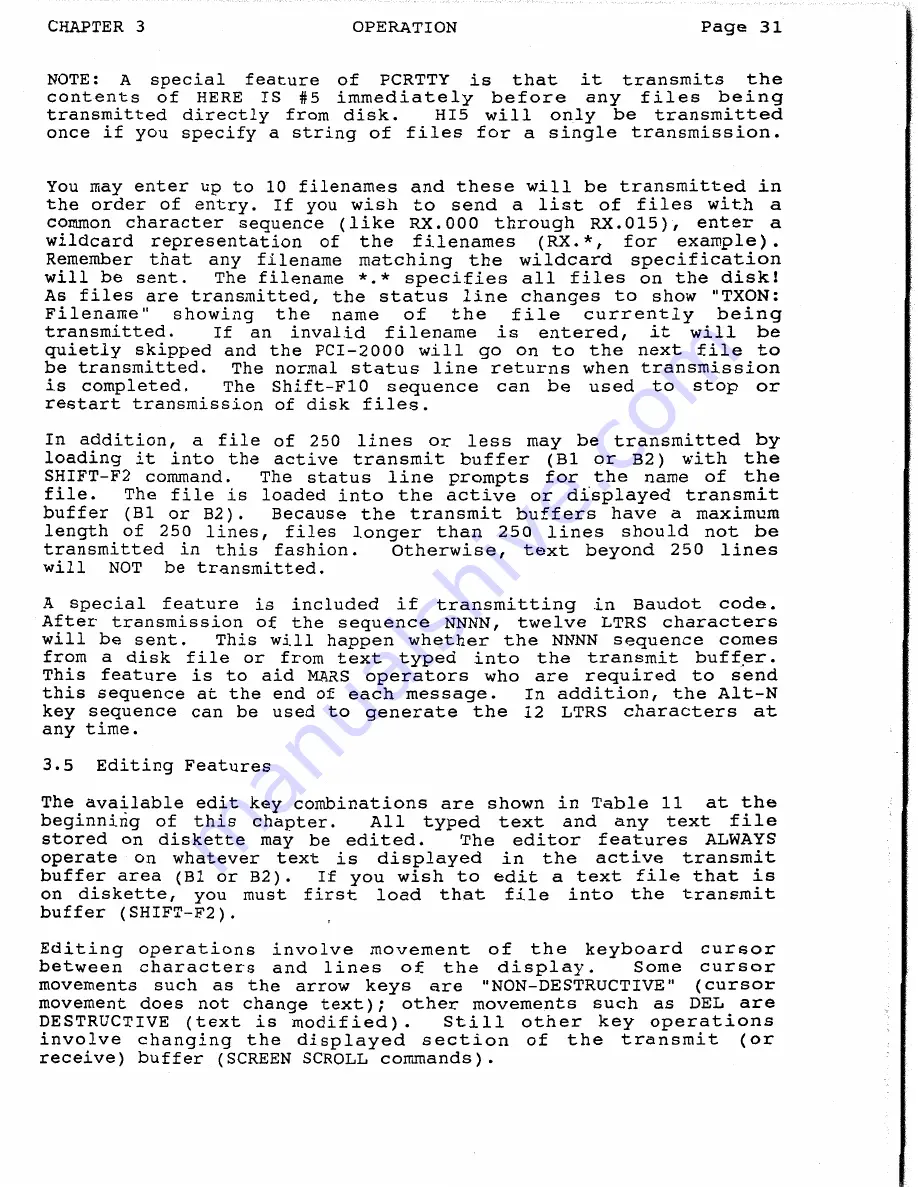 Hal Communications PCI-2000 Manual Download Page 35