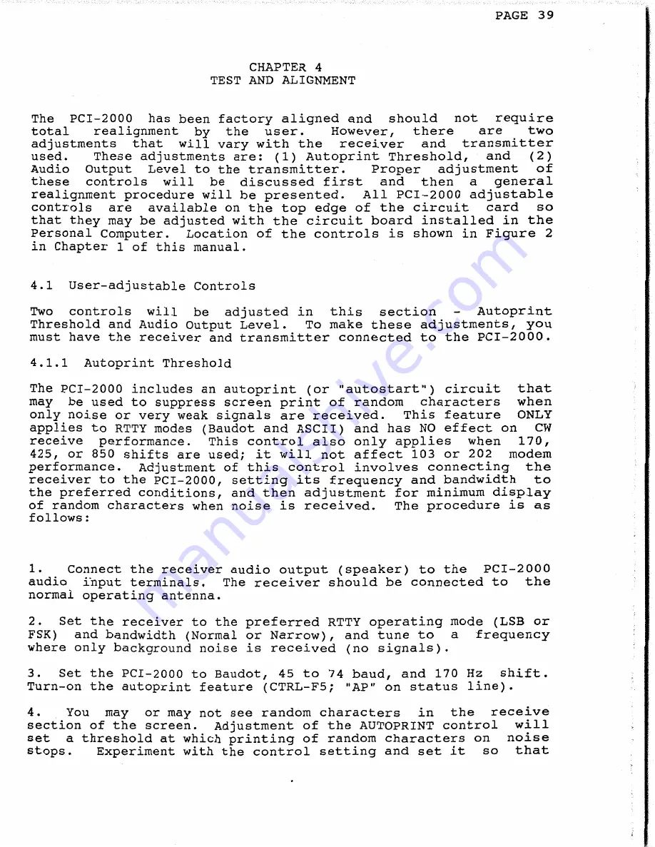 Hal Communications PCI-2000 Manual Download Page 43