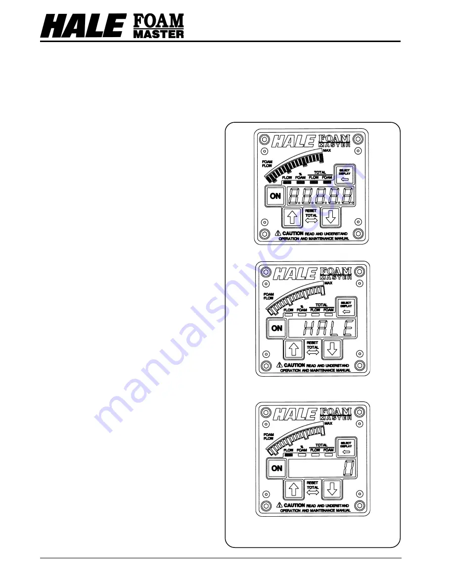 HALE FOAM MASTER 3.3 Description, Installation And Operation Manual Download Page 73