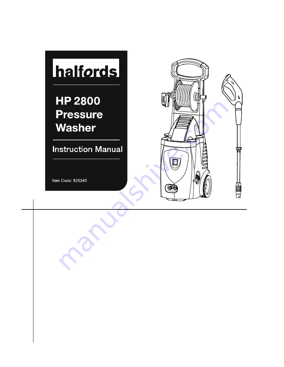 Halfords 825240 Instruction Manual Download Page 1