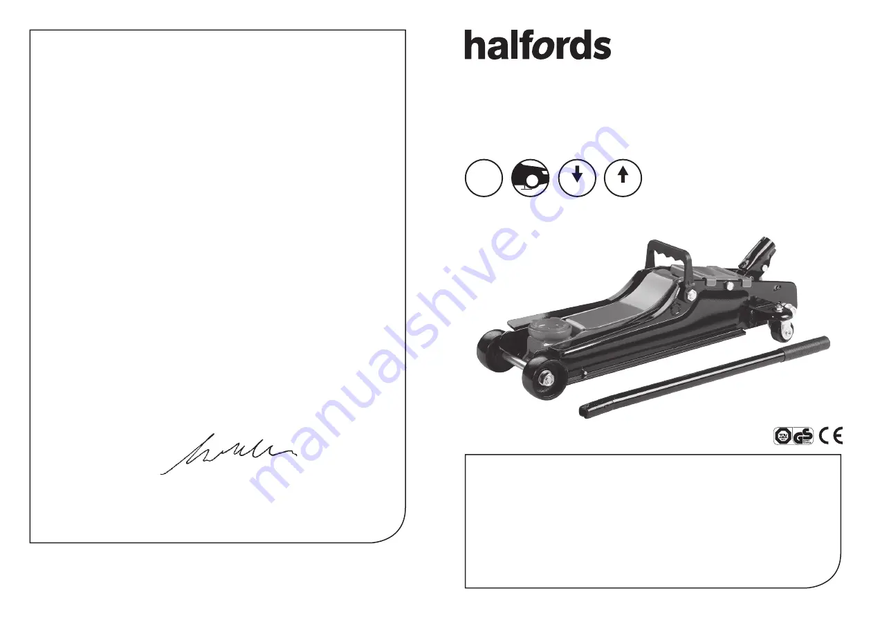 Halfords TH22502 Instruction Manual Download Page 1