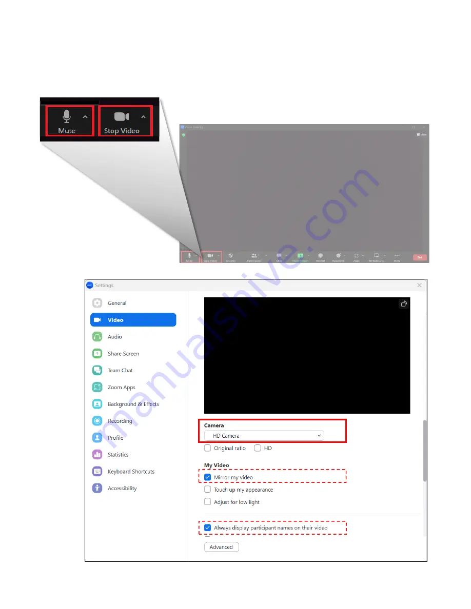 Hall Technologies HT-CAM-1080PTZ User Manual Download Page 47