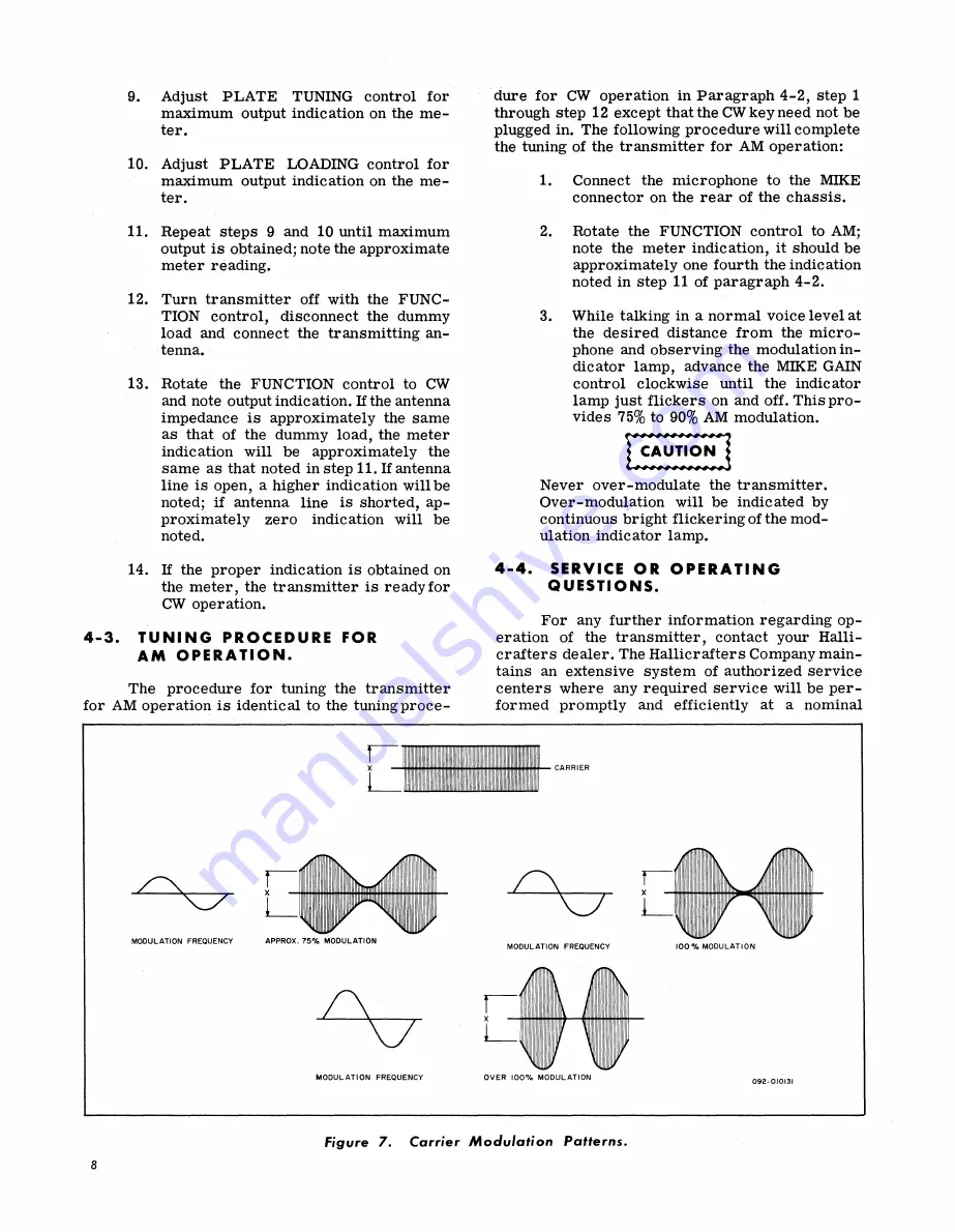 Hallicrafters HT-40 MK1 Operating And Service Instructions Download Page 10