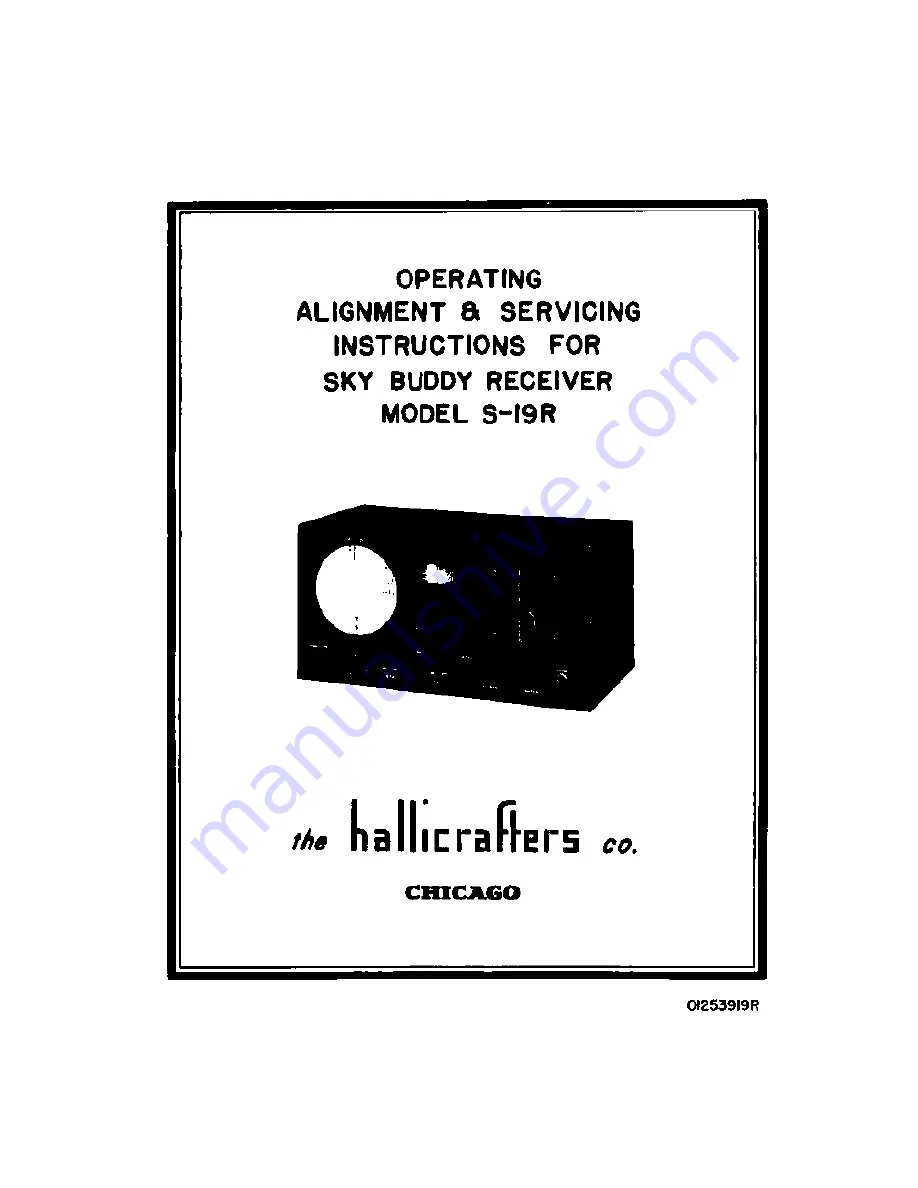 Hallicrafters S19-R Скачать руководство пользователя страница 1