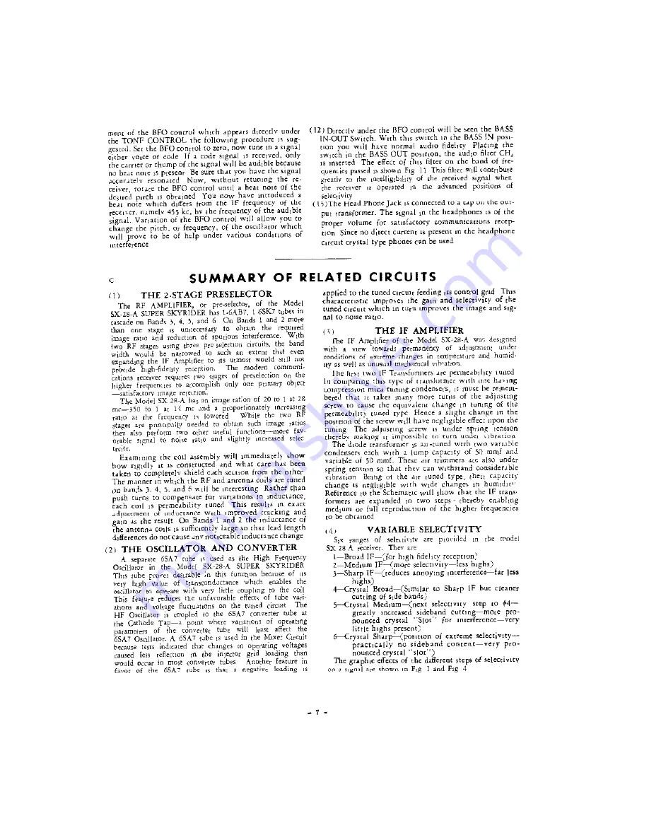 Hallicrafters SX-28-A Скачать руководство пользователя страница 7