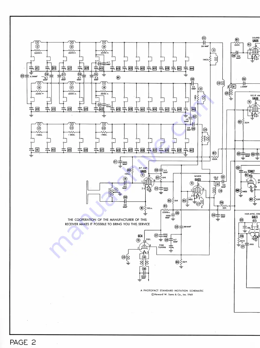 Hallicrafters T61 Wiring Diagram Download Page 2