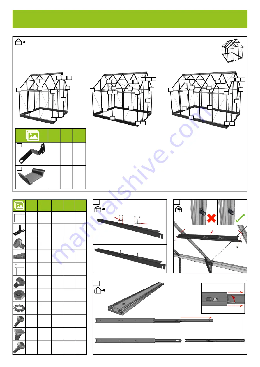 Halls Greenhouses F09816 Assembly Instructions Manual Download Page 39