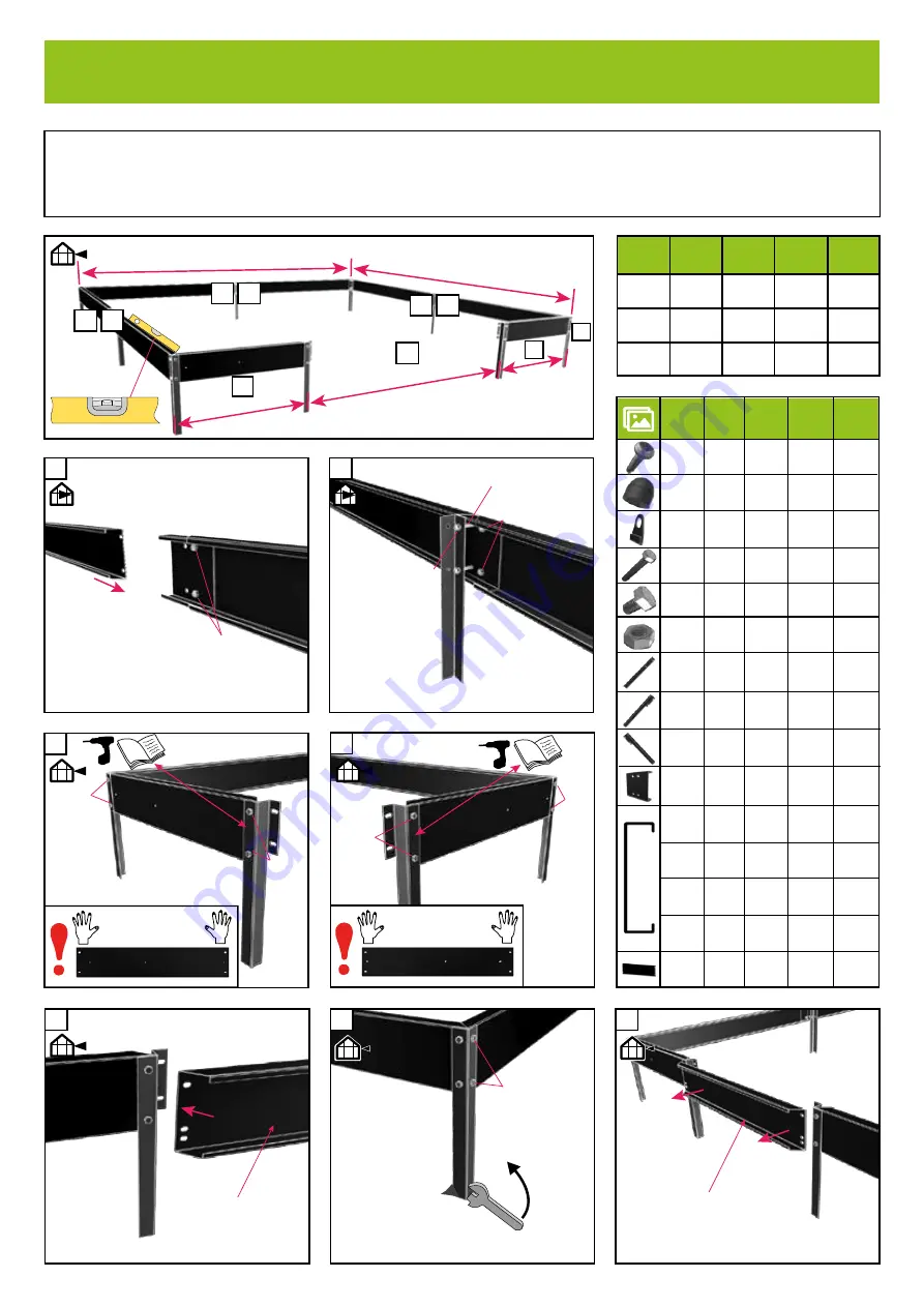 Halls Greenhouses F09862 Assembly Instructions Manual Download Page 17