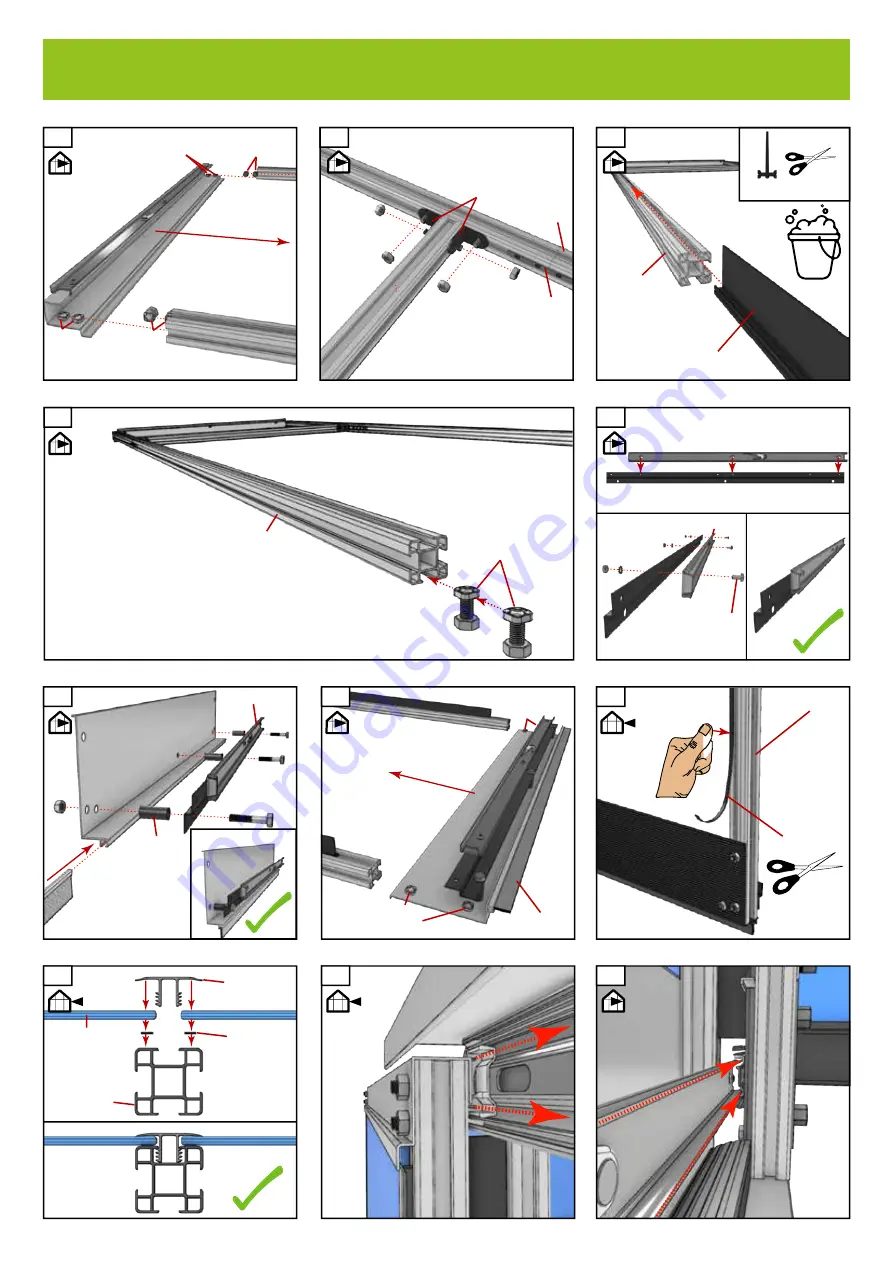 Halls Greenhouses F09862 Assembly Instructions Manual Download Page 51