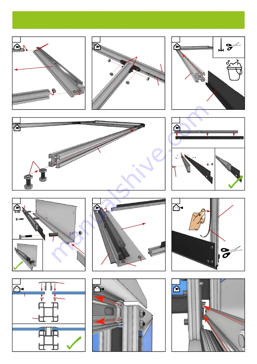 Halls Greenhouses F09862 Assembly Instructions Manual Download Page 53