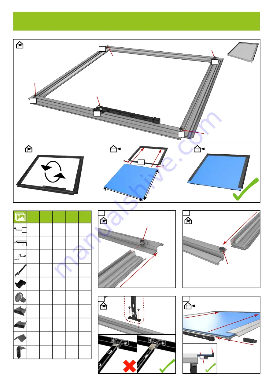 Halls Greenhouses F09862 Assembly Instructions Manual Download Page 54